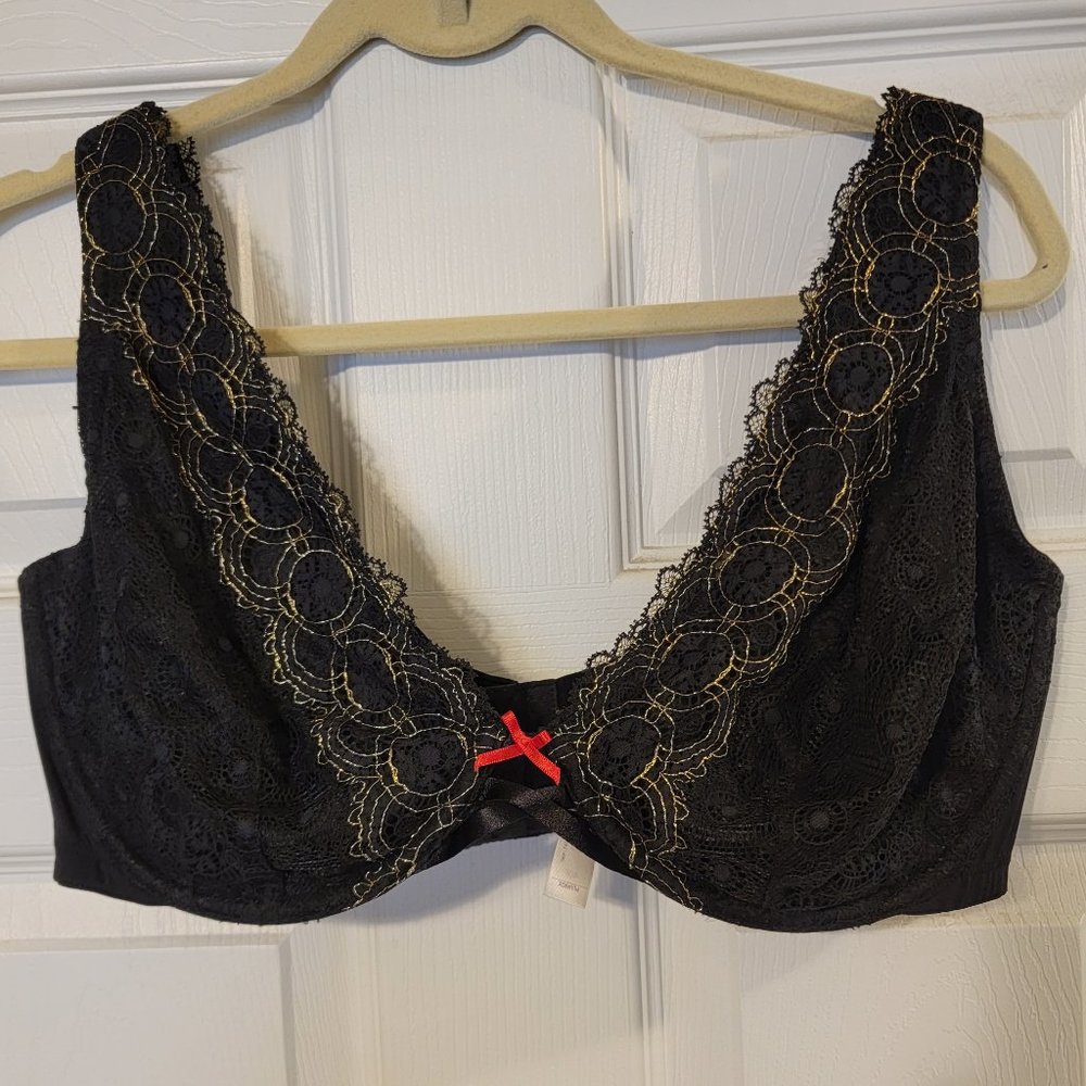 Cacique Lace unlined underwire bra, Size 40F